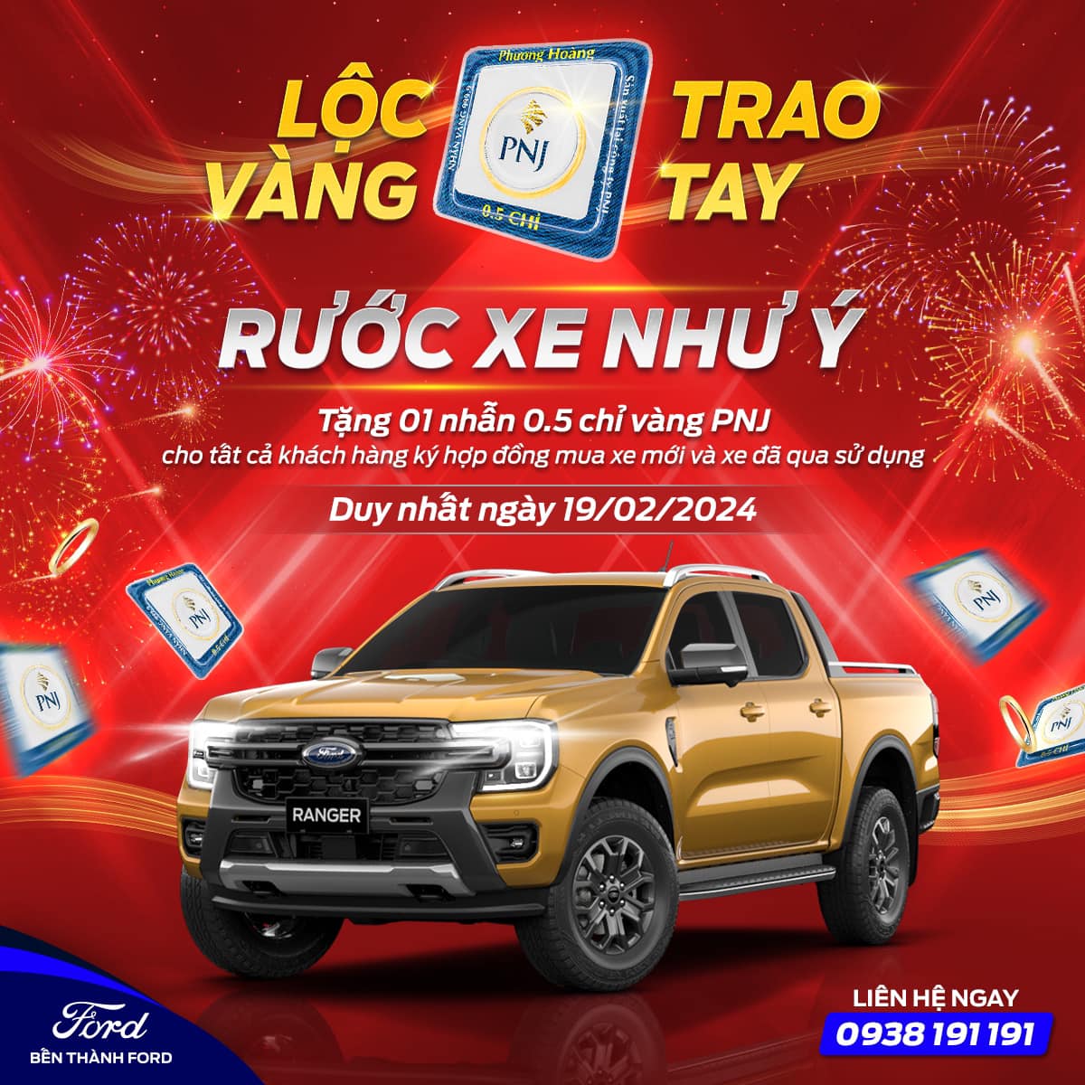 Rinh xe Ford ruoc Tai Loc tai Ben Thanh Ford