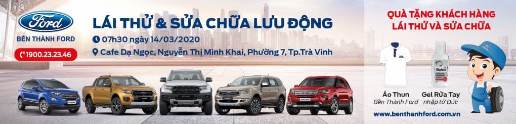 Banner - Lái thử xe Ford Trà Vinh 2020