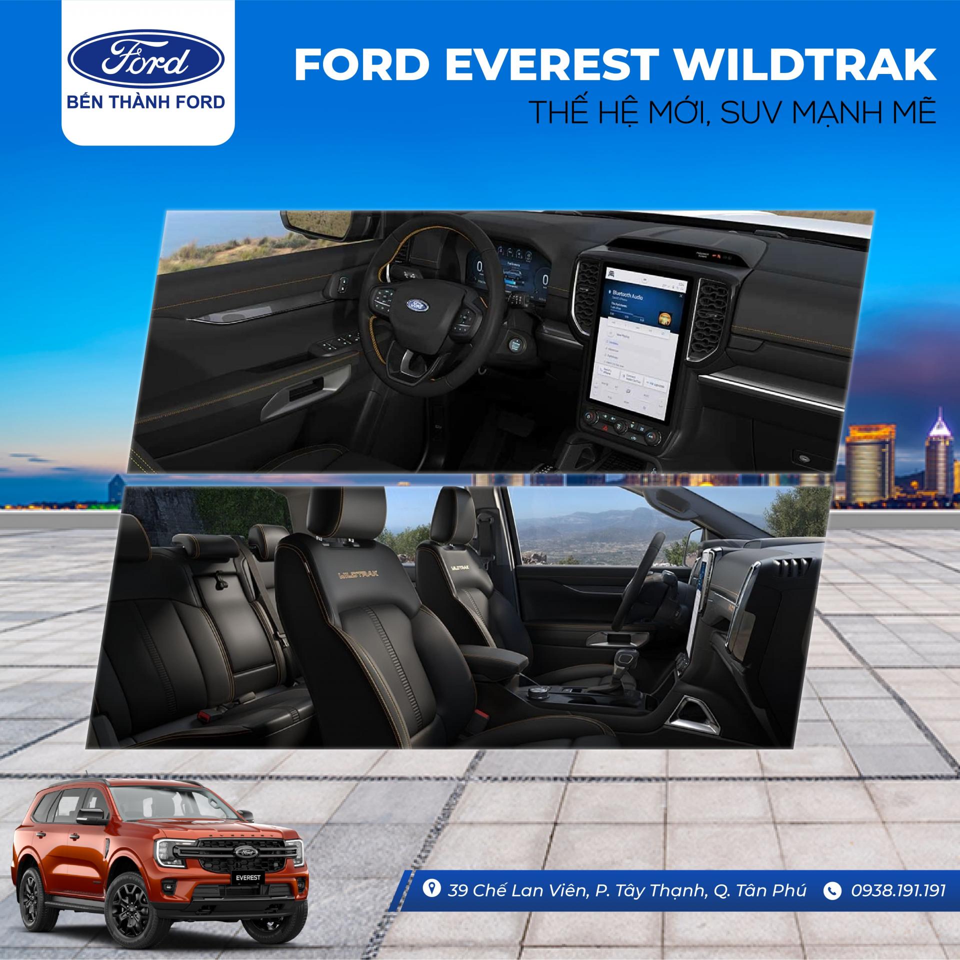 BAI trai nghiem ghe lai ford everest wildtrak the he moi 2023