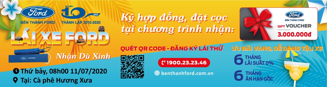 Lái thử xe Ford - Nhận Dù Xinh - Tại Củ Chi