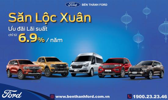 Mua xe Ford với lãi suất ưu đãi chỉ 6,9%/năm