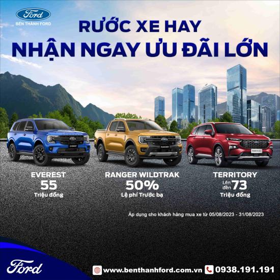 Chương trình khuyến mãi Rước xe hay Nhận ngay ưu đãi lớn