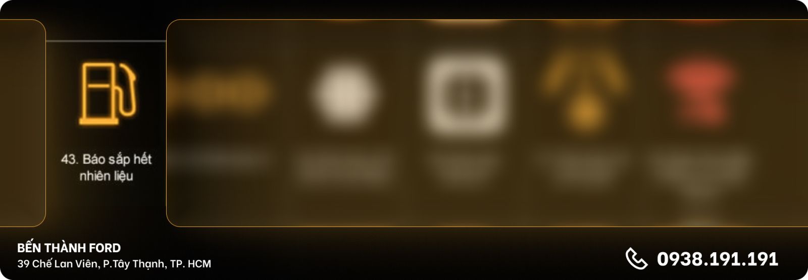 Đèn cảnh báo sắp hết nhiên liệu