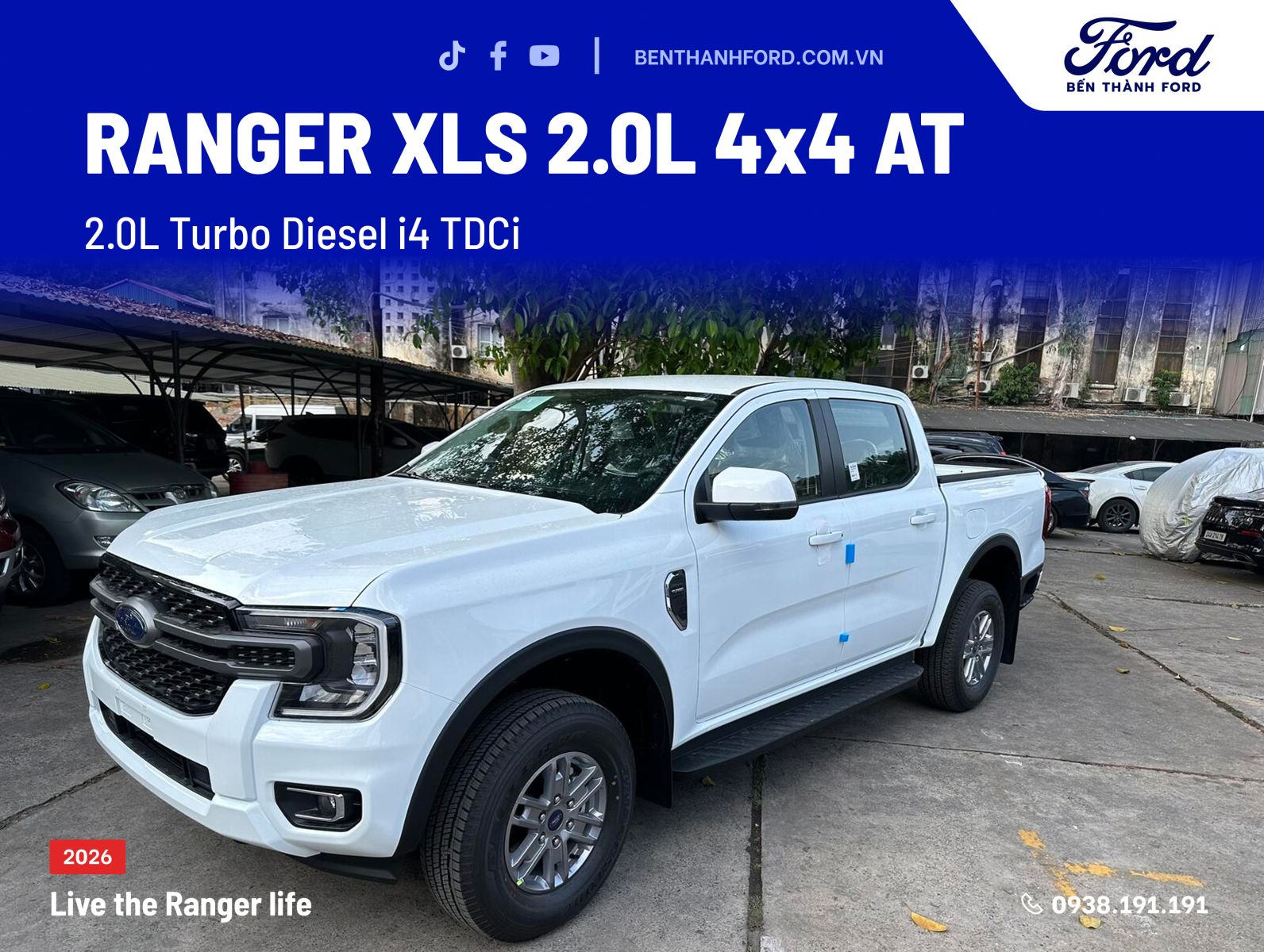 FORD RANGER XLS 2.0L 4X4 AT 2026