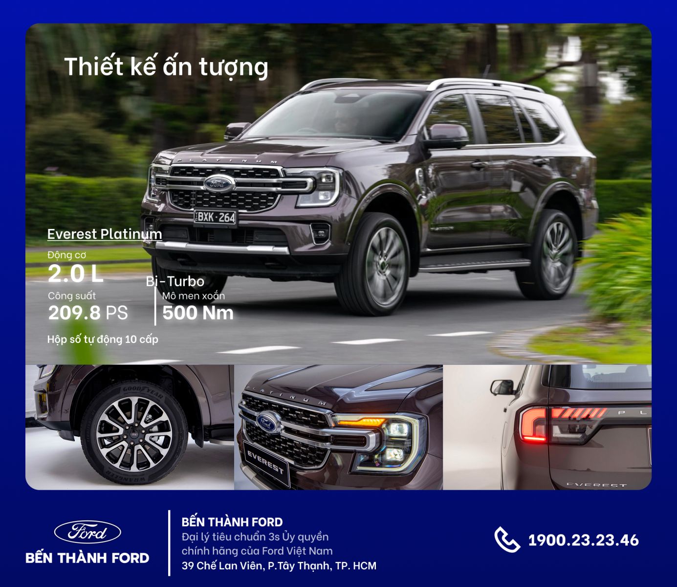 Ford Everest Platinum – SUV 7 chỗ