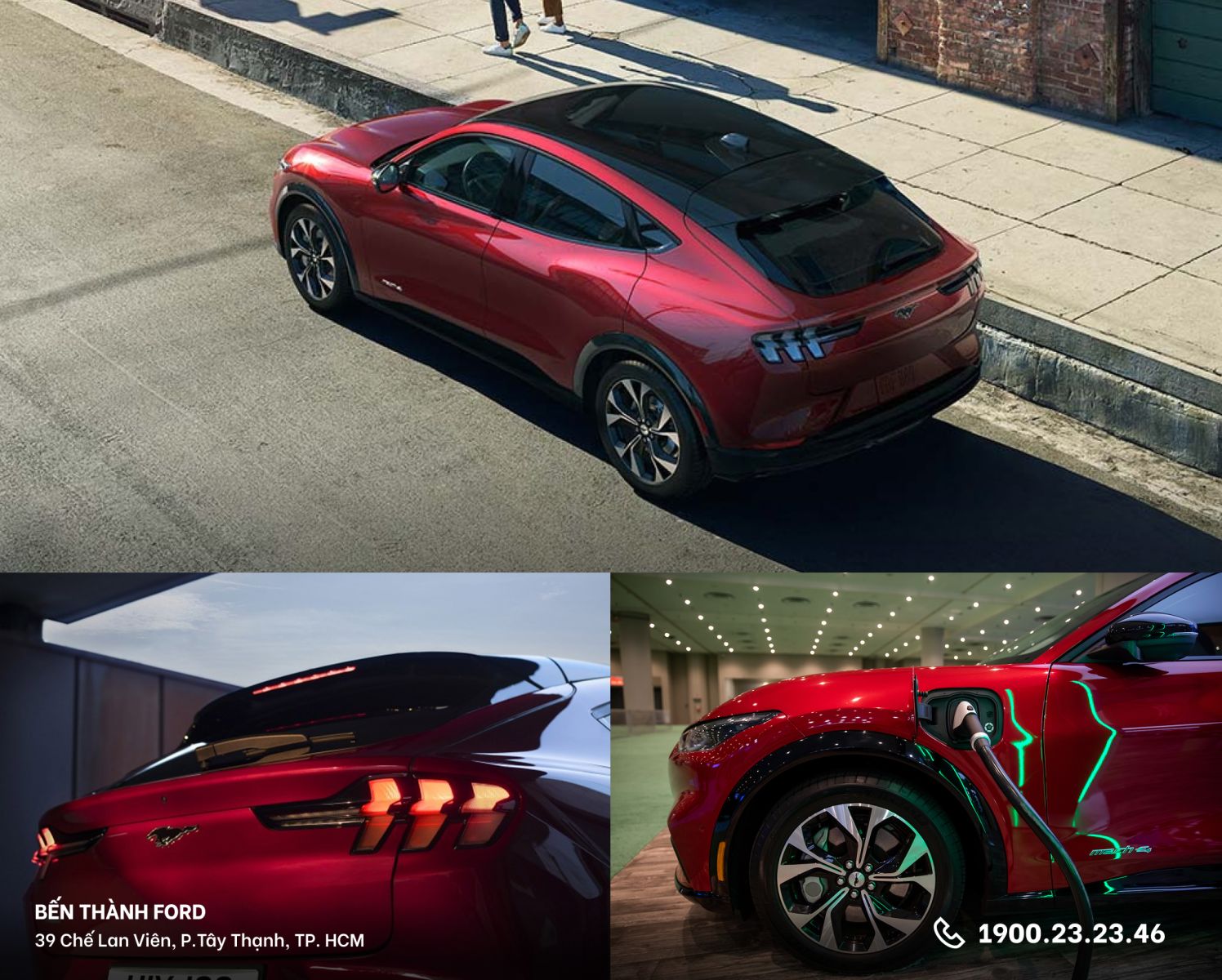 Ford Mustang Mach-E Premium AWD red color