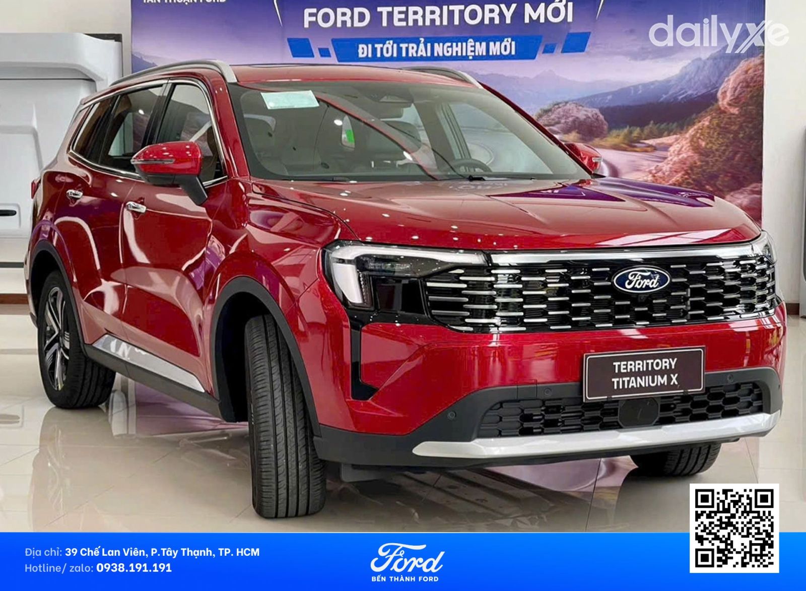 Ford Territory Titanium X màu đỏ 2026