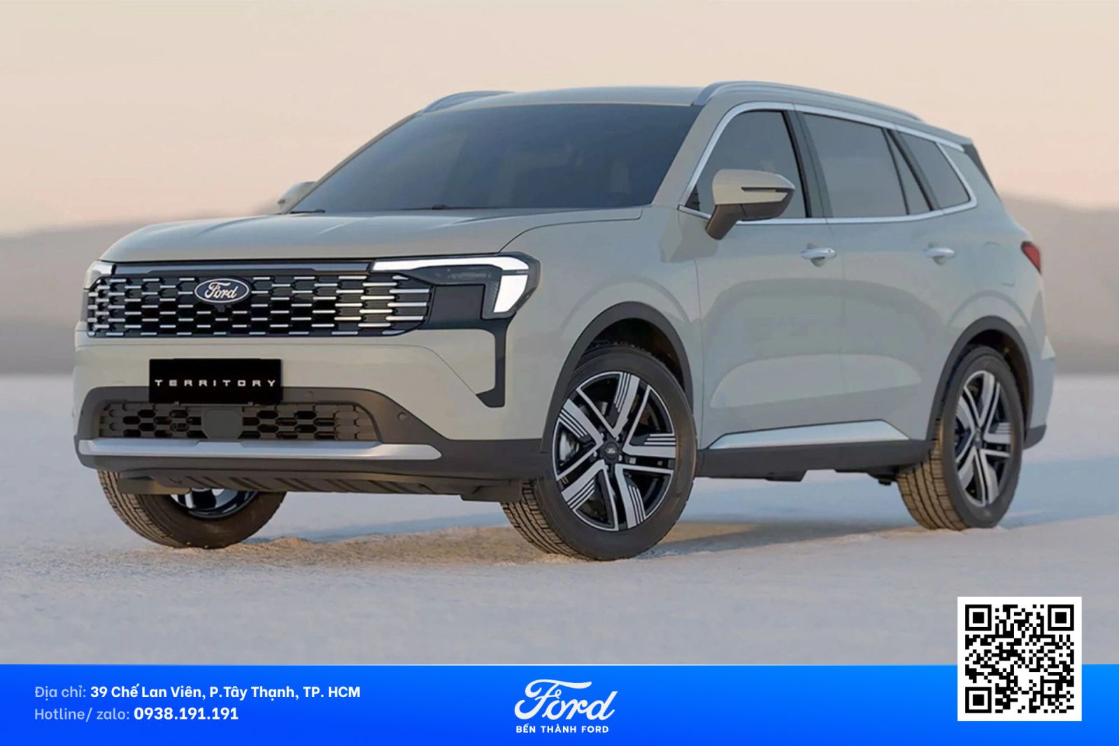 Ford Territory phiên bản màu trắng 