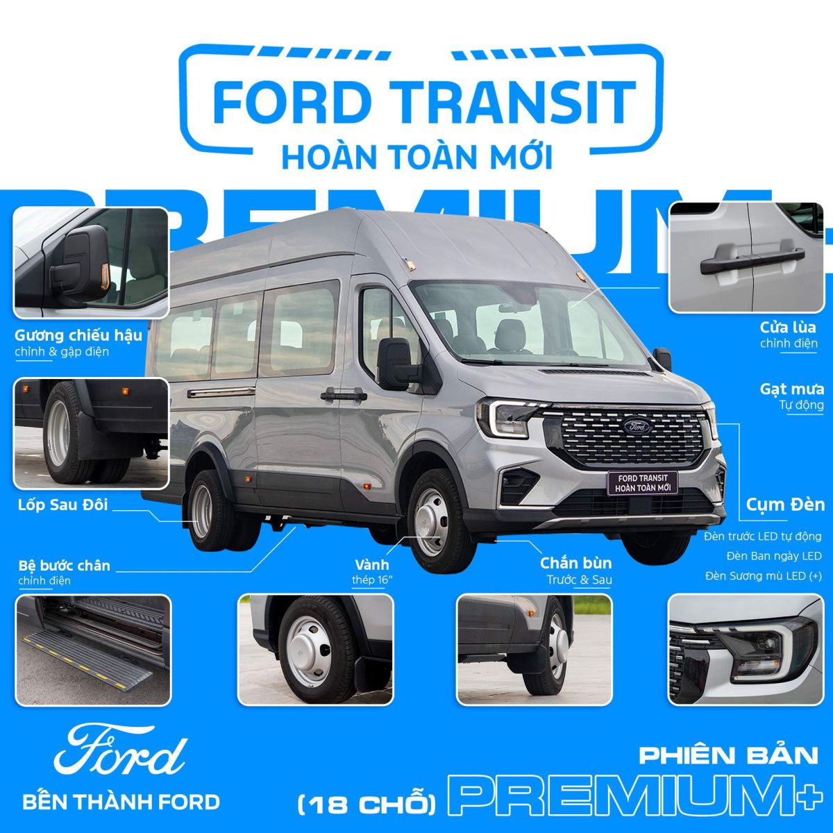 Ford Transit Premium+ thế hệ mới 2026