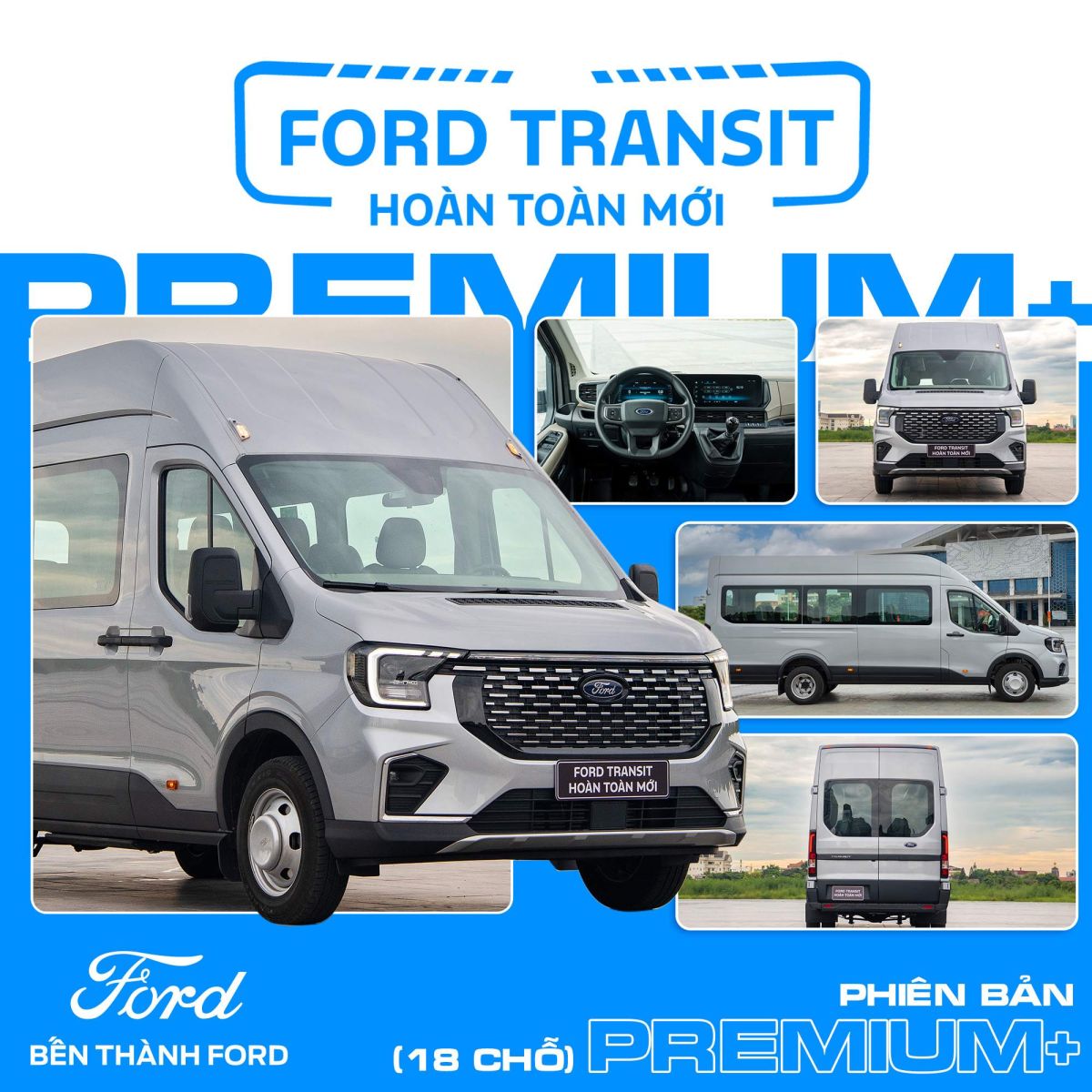 Ford Transit Premium+ thế hệ mới