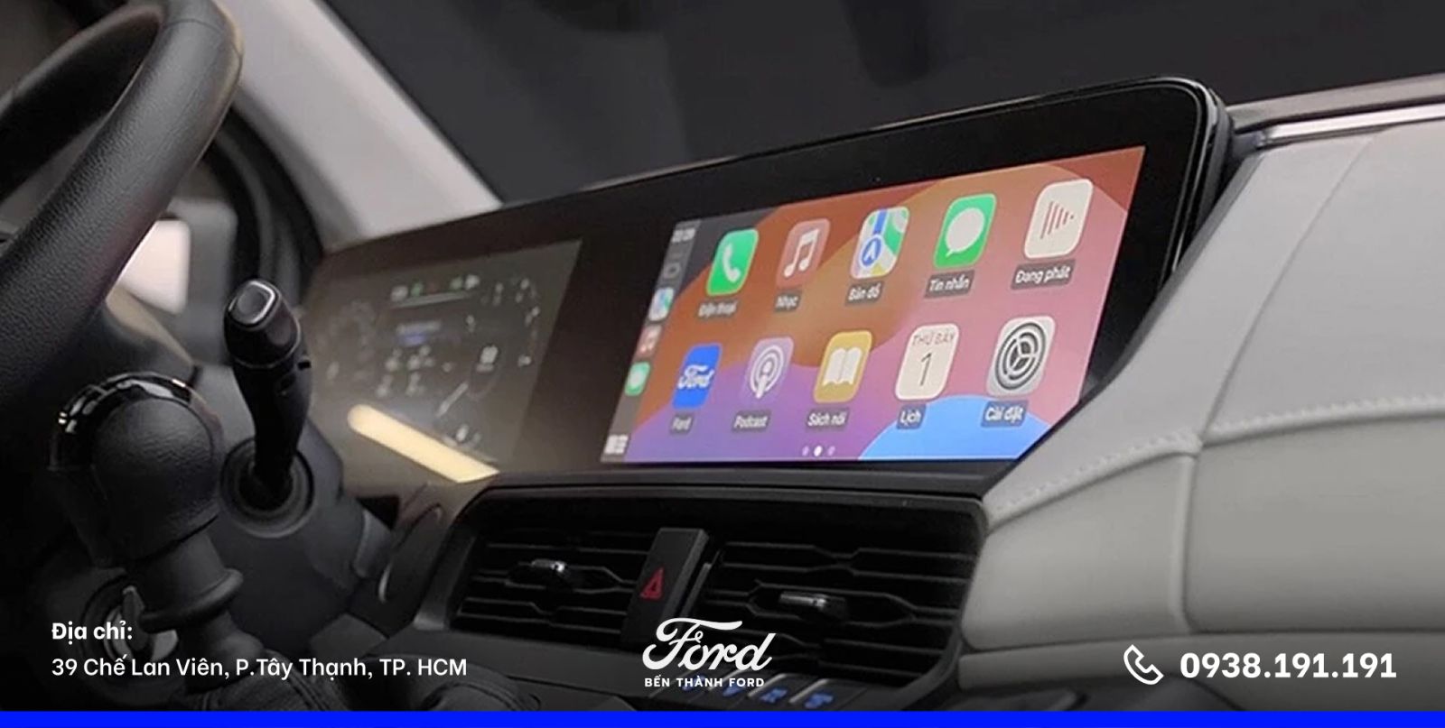 Ford Transit Trend màn hình kỹ thuật