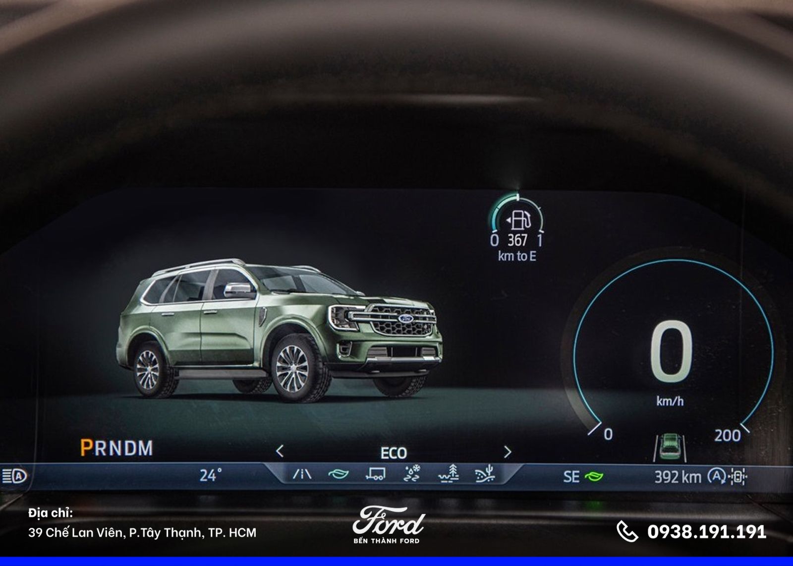 Màn hình sau vô lăng Ford Territory Titanium