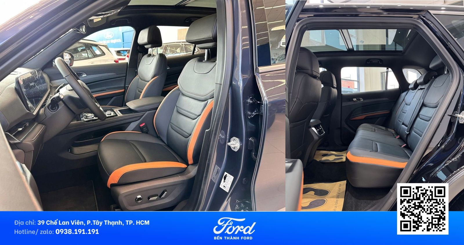 Nội thất ghế lái và ghế phụ Territory