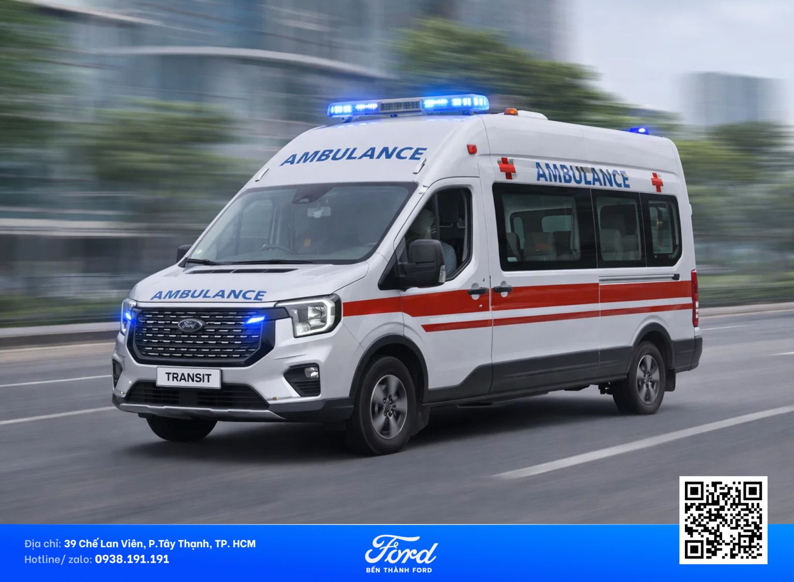 Xe cứu thương ford transit 2026