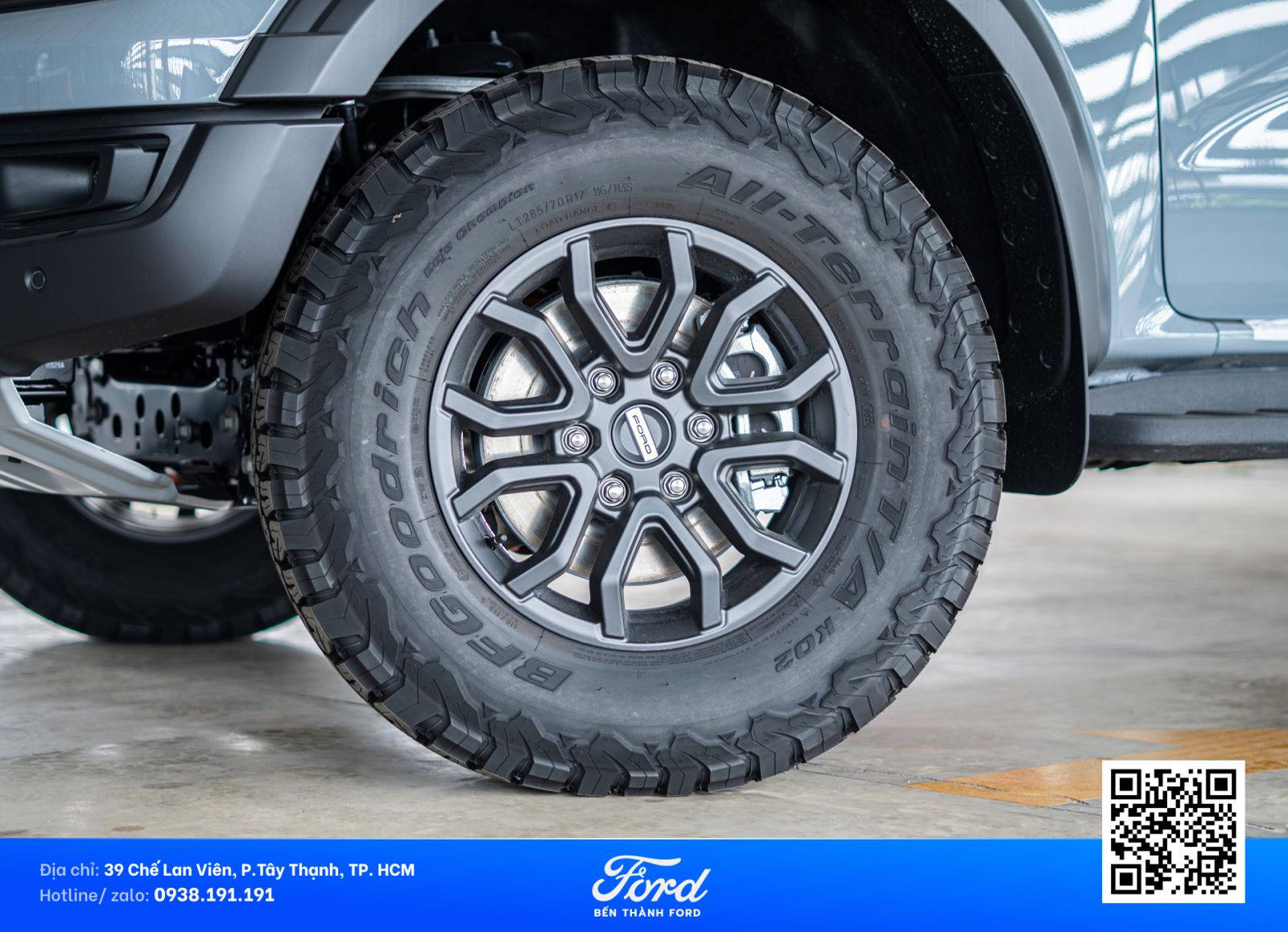 bánh xe Ford Ranger Raptor thế hệ mới 2026